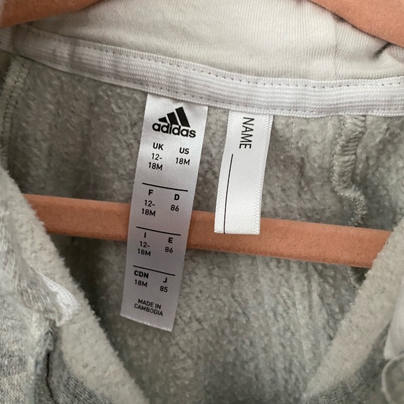 Adidas Toddler Onesie Sweatsuit 12-18m - Picture 5 of 5